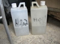 HCL dan H2o2 buat etching